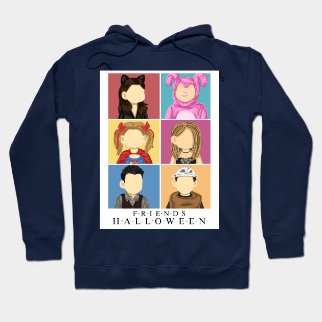 FRIENDS HALLOWEEN POLAROID Hoodie by ulricartistic